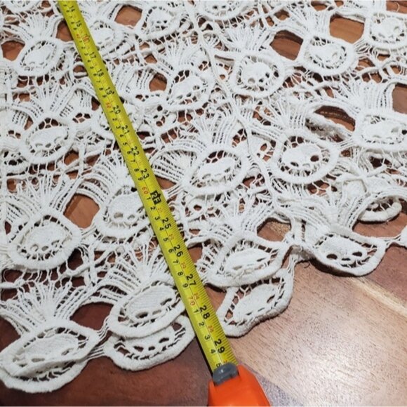 FREE PEOPLE- Boho Pineapple Stitch Crochet Beach Tunic Cover Up - Picture 12 of 14